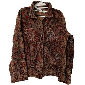 Chico’s Design Vintage Women's Size 1 Small Embroidered Beaded Jacket